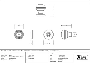 From The Anvil Polished Chrome Prestbury Cabinet Knob 32mm