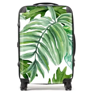 Exotic Rainforest Leaves Suitcase - Medium