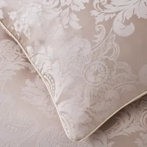 Catherine Lansfield Living Damask Jacquard 43x43cm Cushion Champagne Gold