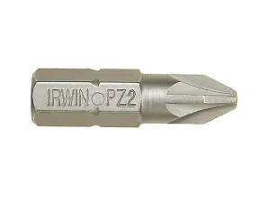 IRWIN Pozidriv Insert Bits PZ3 25mm (Pack 2)