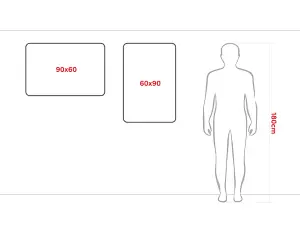 ALLboards Combination Board 2 in 1 Whiteboard & Grey Felt Board with Aluminium Frame 90x60cm, Pin Board Magnetic Board