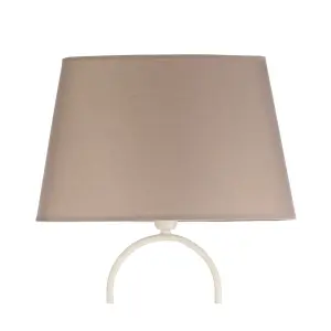 Luminosa Zen Floor Lamp With Tapered Shade, Fabric Shades