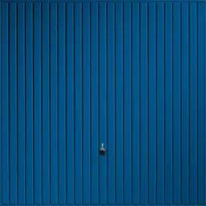 Regency Standard size Vertically ribbed Signal blue Up & over Unglazed Garage door, (H)2134mm (W)2134mm