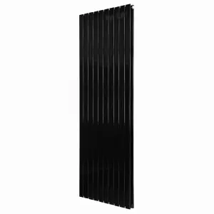 G-Rad Matt Black Double Flat Panel Vertical Radiator - (H) 1800 x (W) 680mm