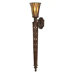 Elstead Triomphe 1 Light Indoor Wall Uplighter Firenze Gold, E14