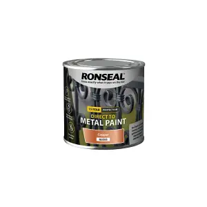 Ronseal Direct to Metal Paint Gloss 250ml COPPER