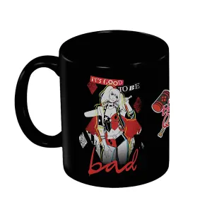 Batman Harley Quinn Bad Mug Black/Red (12cm x 10.5cm x 8.7cm)