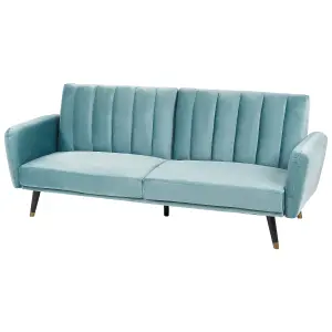 Sofa Bed VIMMERBY Light Blue Velvet