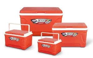 ROYALFORD Ice Cooler Box Set of 5L, 14L, 32L & 62L for Camping Picnic Insulated Food Container Red