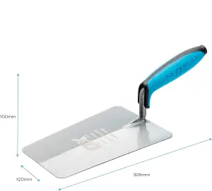 Ox Pro 180mm Bucket Trowel Carbon Steel