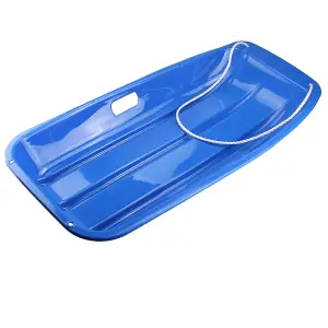 Heavy Duty Kids & Adults Snow Sled - Winter Snow Sledge (Blue)