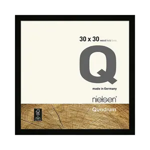 nielsen Quadrum 30 x 30cm Black Wooden Picture Frame