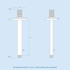 Nes Home 200 mm Square Fixed Shower Head With 120mm Ceiling Mounted Arm