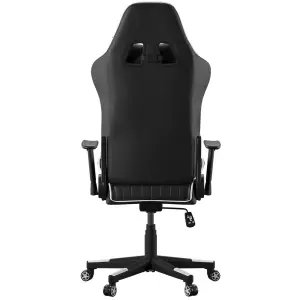 Senna Office Chair with Wheels in Black / White