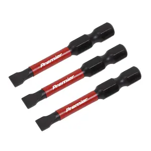 Sealey Slotted 5.5mm Impact Power Tool Bits Forged From S2 Steel 50mm 3pc AK8227