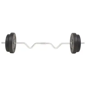 Barbell Set 30 kg Workout Fitness Gym Essential