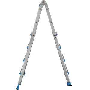 Mac Allister 3-way 4.25m Aluminium Combination Ladder