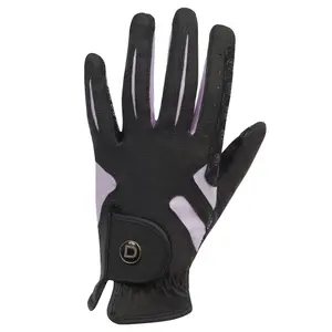 Dublin Unisex Cool-it Gel Touch Fastening Riding Gloves Black/Pink (Large)