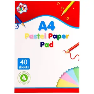 A4 Pastel Paper Pad - 40 Sheets