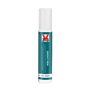 V33 White Matt Grout pen, 20ml