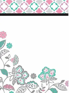 Wallpops Floral Medley Self-Adhesive Dry Erase Message Note Board