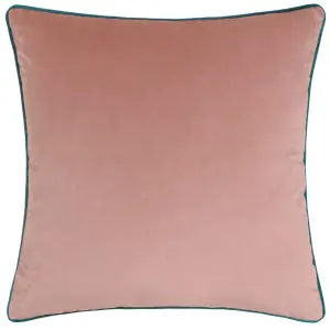 Paoletti Meridian Velvet Piped Feather Filled Cushion