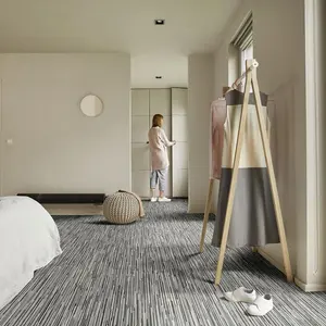 Grey Wood Effect Vinyl Flooring For LivingRoom, Kitchen, 2mm Thick Textile Backing Vinyl Sheet -5m(16'4") X 4m(13'1")-20m²