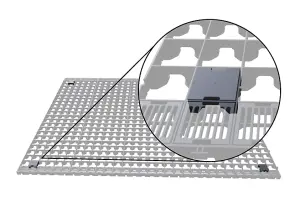 ProBase 8ft x 8ft Garden Shed Base Kit - 25 ProBase Grids + 4 Anchor Blocks - Includes heavy duty membrane and delivery