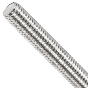 M8 Premium Rod Bar 1000mm ( Pack of: 5 ) Fully Threaded Steel Studs DIN 976 Zinc Plated