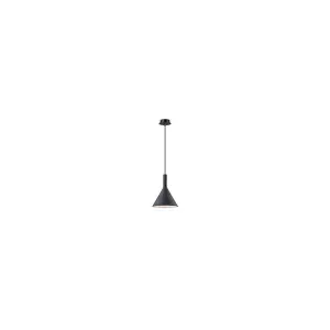 Luminosa Cocktail 1 Light Small Dome Ceiling Pendant Black, E14