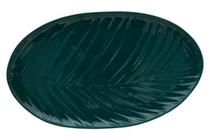 Maison by Premier Bali Dark Green Serving Plate