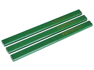 Faithfull  Carpenter's Pencils - Green / Hard (Pack 3) FAICPG