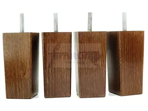 4x REPLACEMENT FURNITURE LEGS SOLID WOOD 110mm HIGH SOFAS CHAIRS SETTEE CABINETS LEGS M10 TSP2055