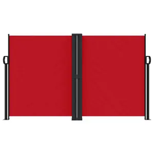 Retractable Side Awning Red / 140" H x 1000" W