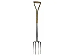 Faithfull RI11-VRSSBFWSYD Prestige Stainless Steel Border Fork Ash Handle FAIPRESBFSS