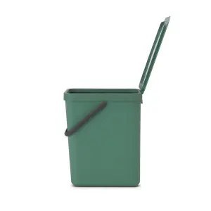 Brabantia Sort & Go Standard Fir Green Plastic Recycling bin - 25L Freestanding