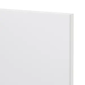 GoodHome Garcinia Integrated handle Gloss white Bi-fold Cabinet door (W)800mm (H)356mm (T)19mm