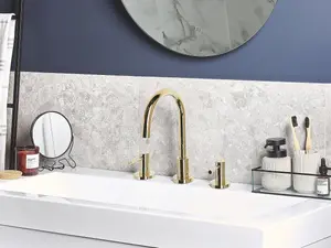 Beliani Modern Sink Faucet SIPI Gold