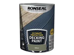 Ronseal 39163 Ultimate Protection Decking Paint Willow 5 litre RSLDPW5L