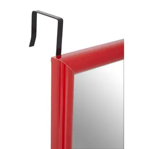 Overdoor Full Length Mirror Red