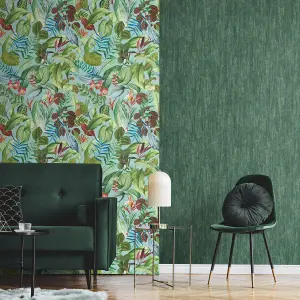 Galerie Tropical Collection Blue Banana Kiribati Floral Inspired Wallpaper Roll