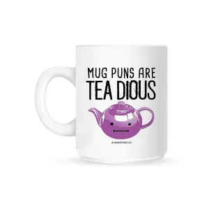 Grindstore Mug Puns Are Teadious Mug White (One Size)