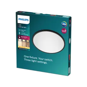 Philips LED Superslim CL550 Black 15W, 27K