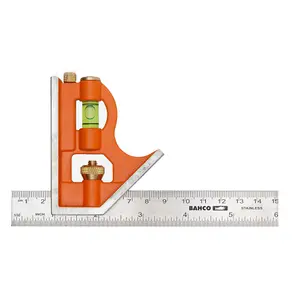 Bahco Combination Square Mixed Set 150mm CS150 300mm CS300 400mm CS400 Pack of 3