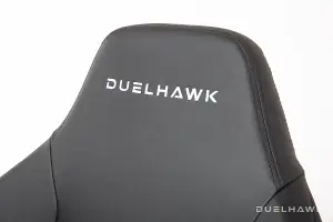 Duelhawk Carbon Black PU Leather Gaming Chair