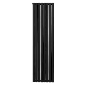 Oval Radiator - 1800 x 480mm - Black