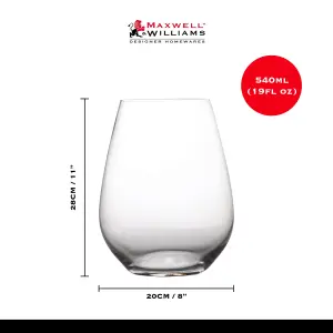 Maxwell & Williams Wine Glasses Clear White Wine Glasses Set of 6 x 400ml