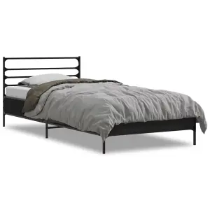 Berkfield Bed Frame without Mattress Black 90x200 cm