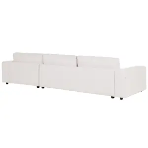 Corner Sofa LOFOTEN Off-White Fabric Left Hand