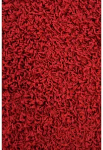 Melrose Venus Super Soft Red Shaggy Medium Area Rug 140/200cm